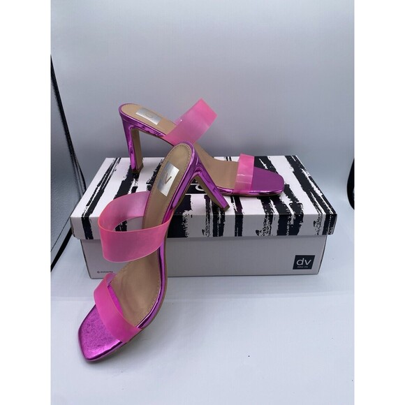 NIB Pink Dolce Vita Womens Heeled Sandals Size 8 - Picture 1 of 6